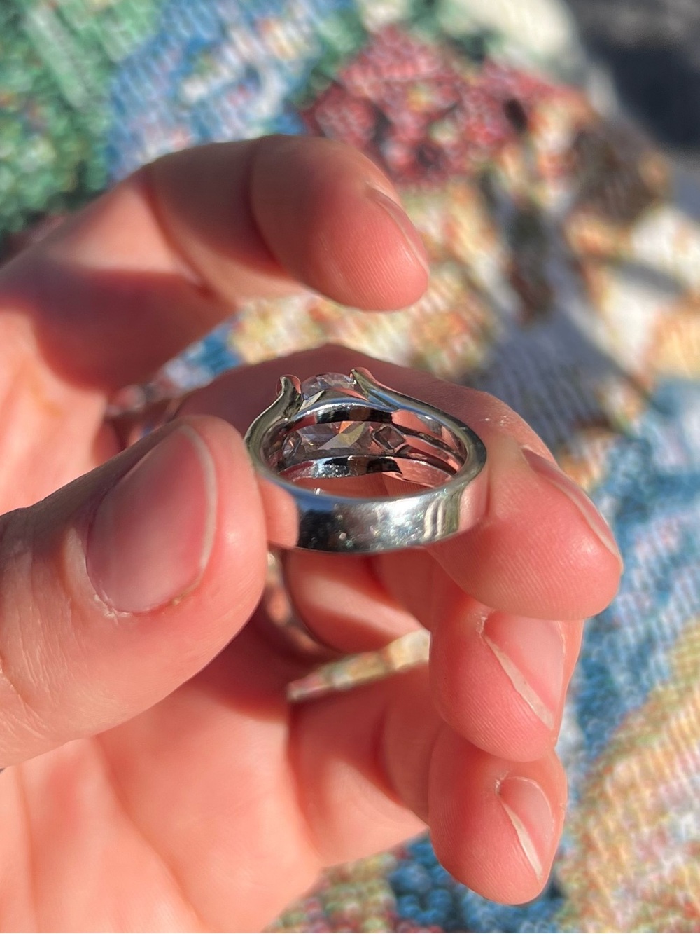 Silver Solitaire Ring RSC - Picture 7 of 10